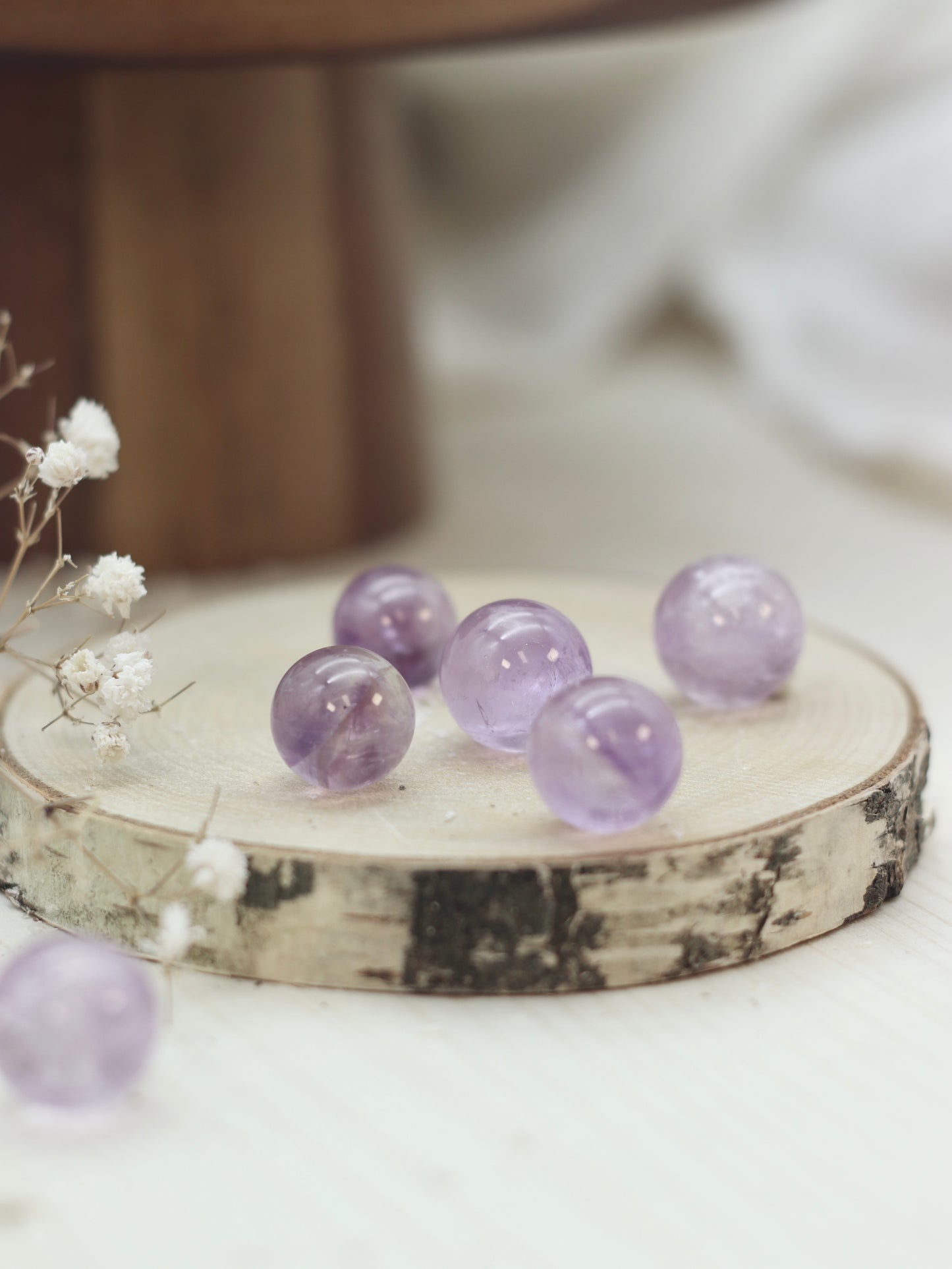 Amethyst Kugeln hell