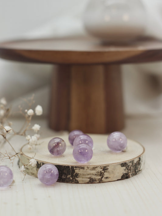 Amethyst Kugeln hell