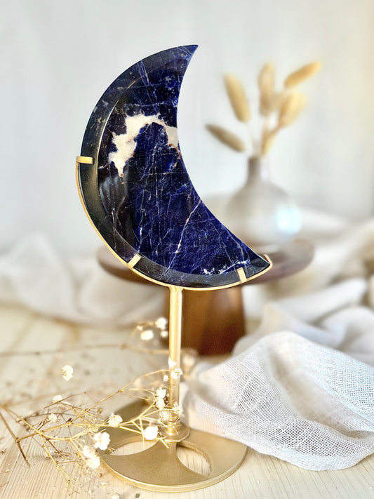 Sodalith Mond mit Standfuß