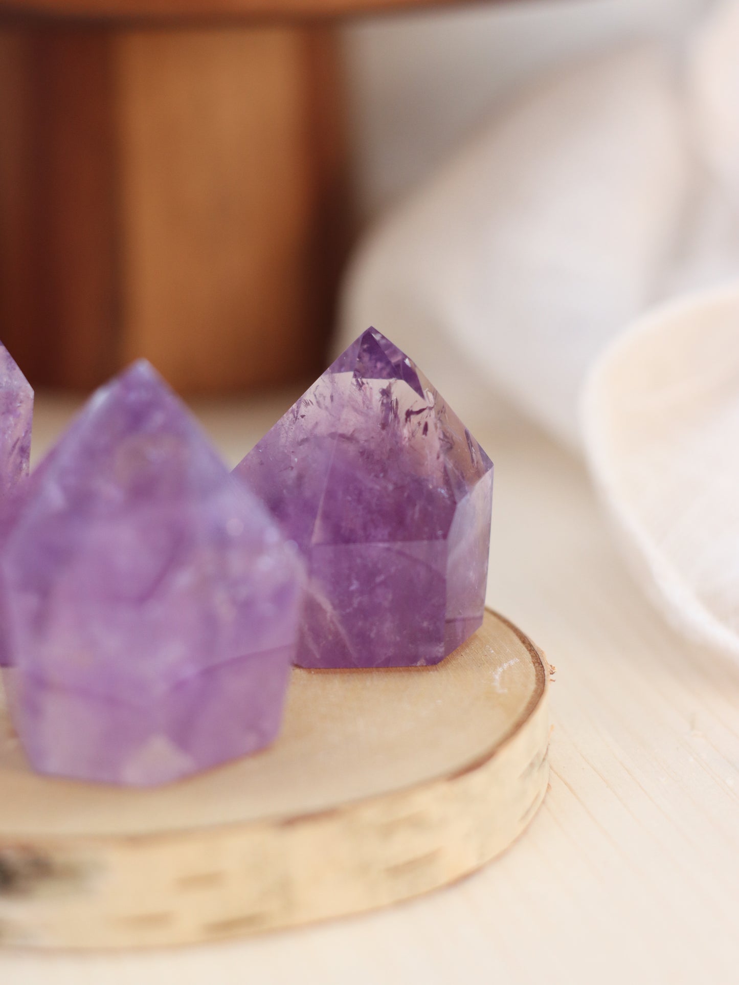 Amethyst Spitzen Poliert Brasilien