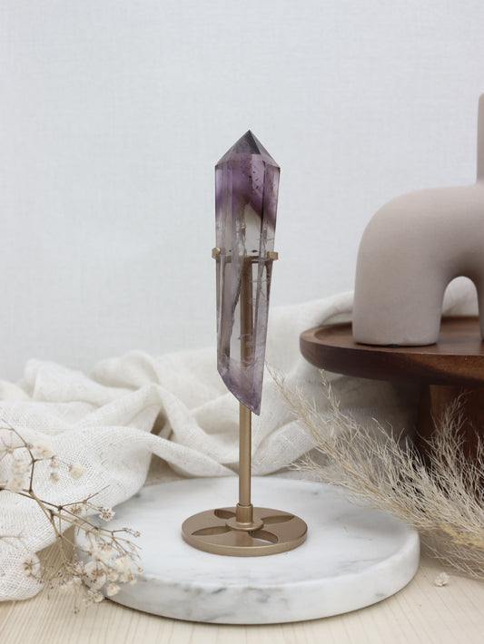 Amethyst Spitze mit Halterung Einzelstück #56a