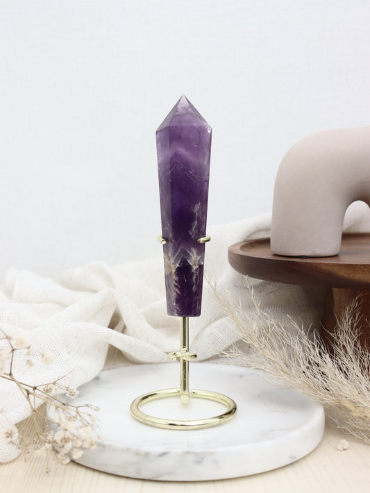 Amethyst Spitze mit Halterung Einzelstück #56r
