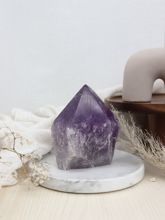 Amethyst Spitze Anpoliert Einzelstück #269a