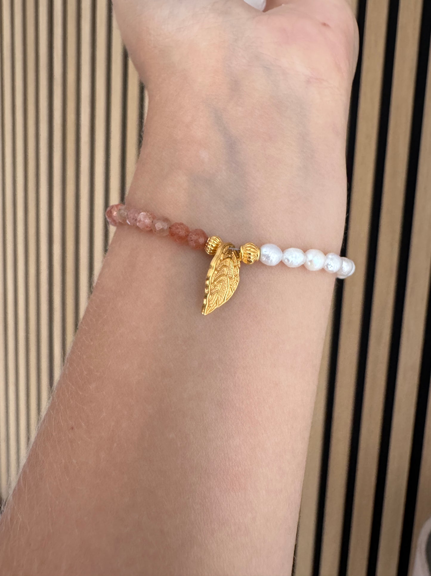 Armband Sommerkind Sonnenstein x Süßwasserperle