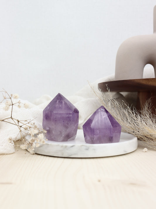 Amethyst Spitzen Anpoliert